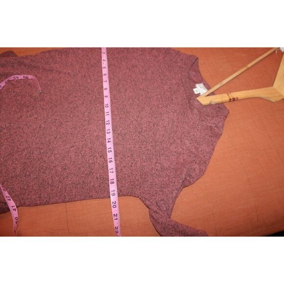 ANTHROPOLOGIE Postmark Womens Mauve Knitted Ruffle Hem Sweater xs - Picture 3 of 7